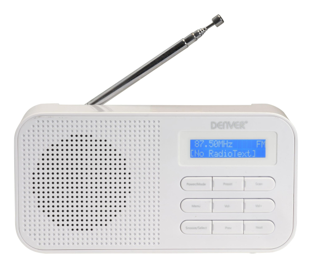 Denver Kompaktowe radio DAB+/FM Denver DAB-42 białe - 1535043 - zdjęcie